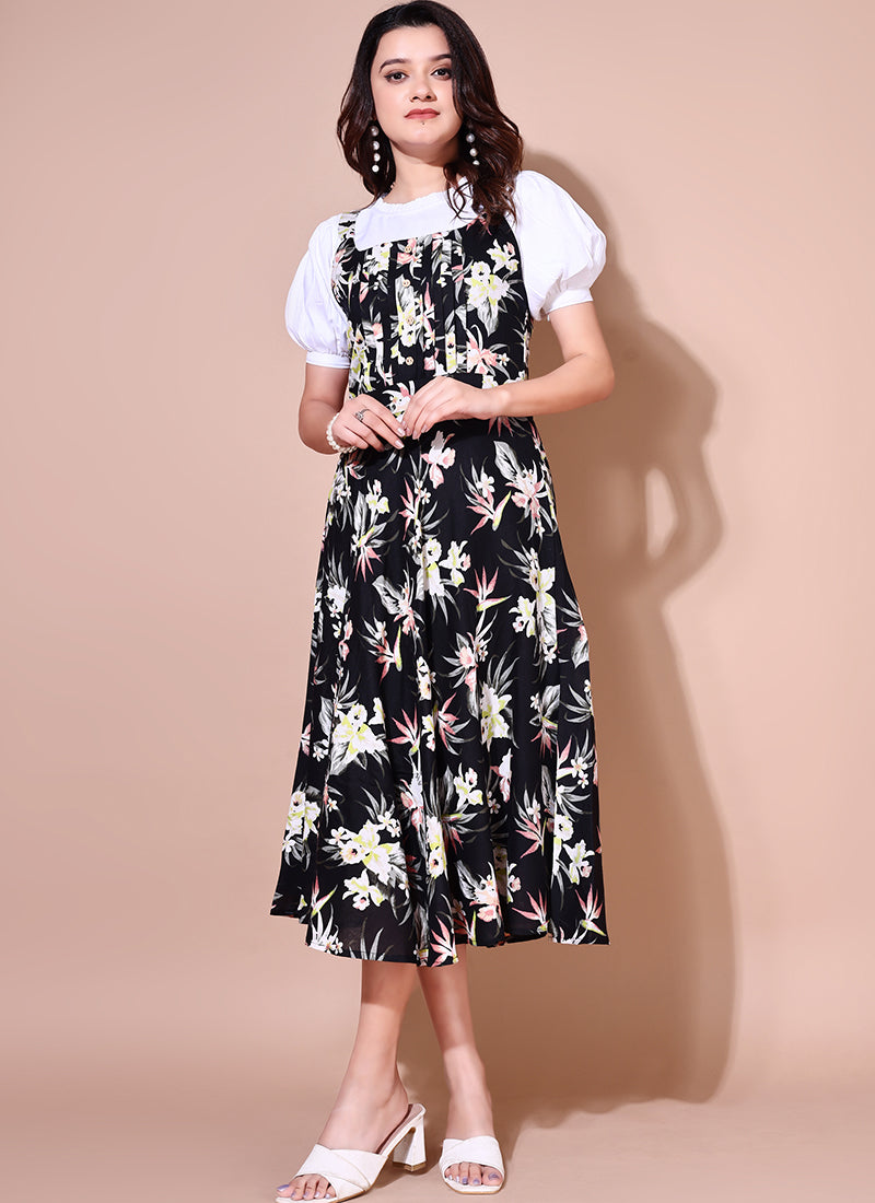 Buy Purple Bandhej Georgette Dress Online - Darji Fashion