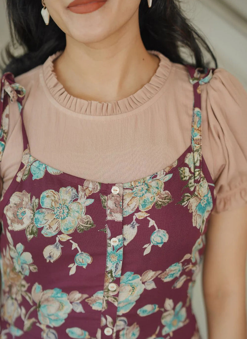 Multicolor Women's Dungaree set