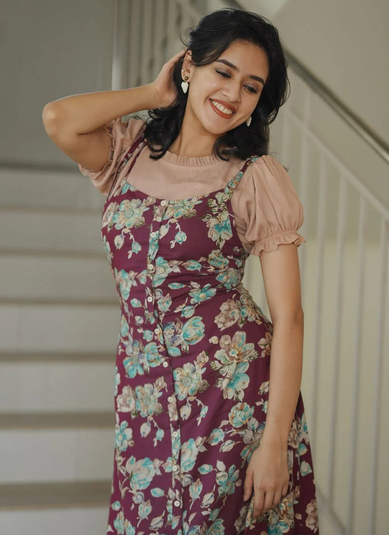 Multicolor Women's Dungaree set