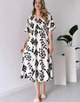 Black And White Midi Dress