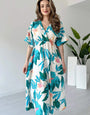 Multi Color printed midi dress
