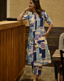 Multi color printed rayon cord set