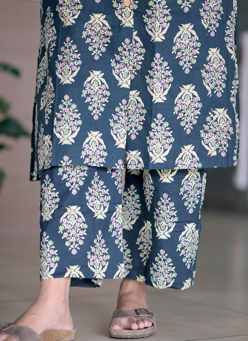 Green Blossom cotton cord set