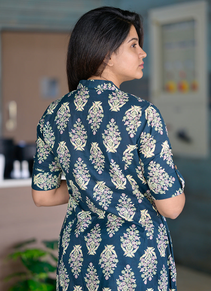 Green Blossom cotton cord set