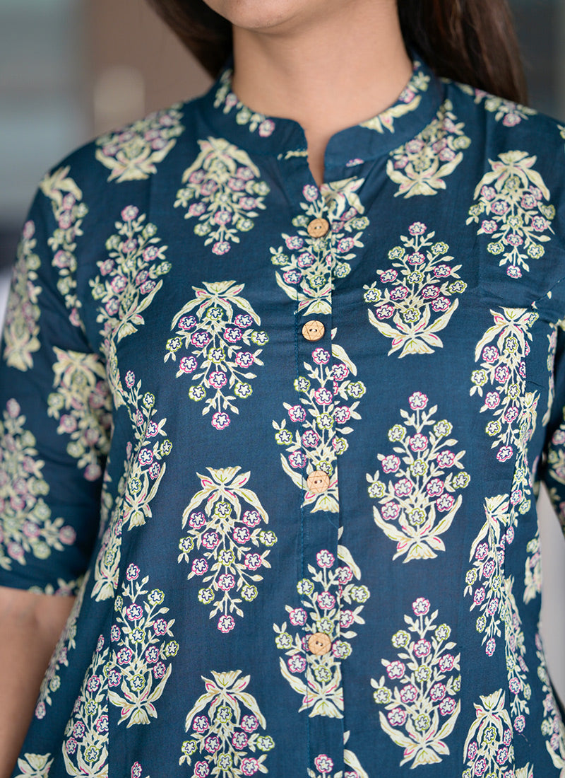 Green Blossom cotton cord set
