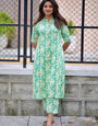 Mint Green Viscose Rayon Cord-set