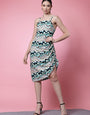 Multicolor Zigzag Printed Outcast Mini Dress